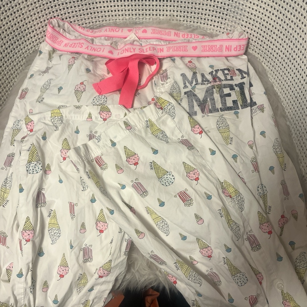 PINK y2k “Make me melt” pajama bottoms